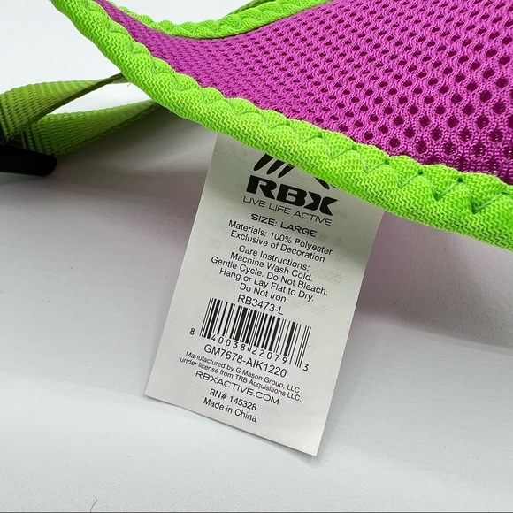 RBX Mesh Purple Neon Green Trim Dog Harness Size Large NEW - Picture 5 of 5